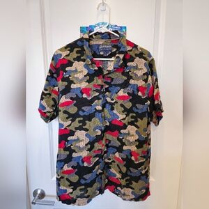 American Rag Camo Button Down